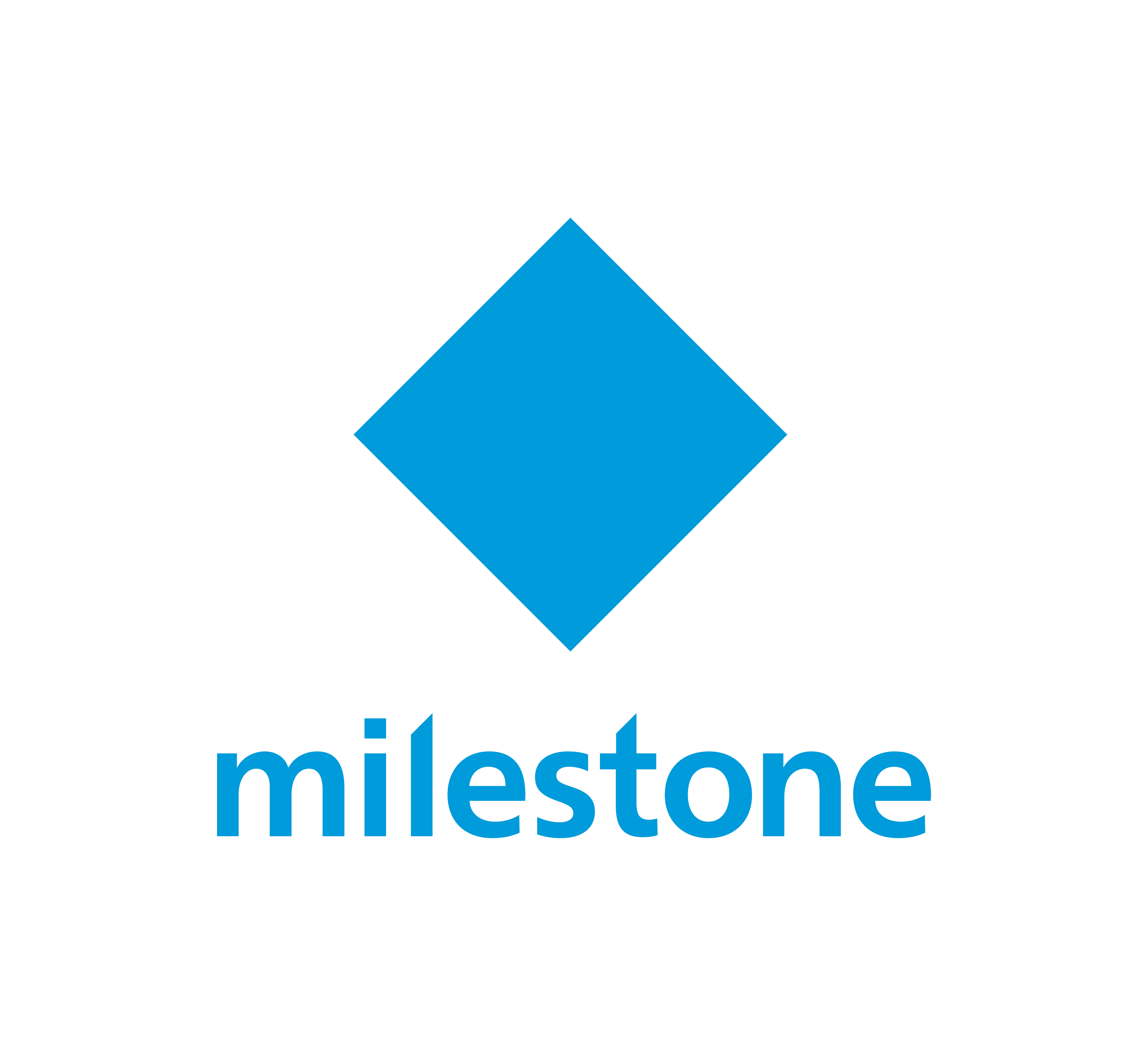 Milestone Logo Center (Clear Blue)