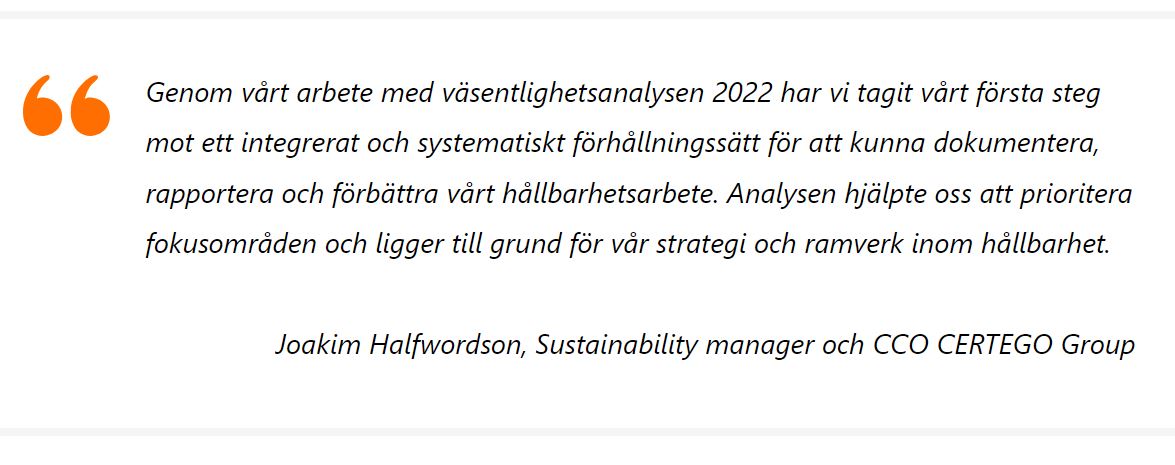 Citat hållbarhet Joakim H