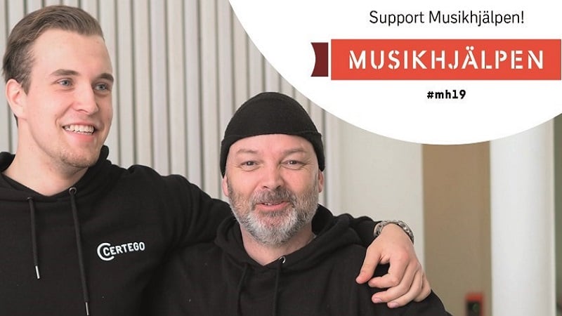 CERTEGO är med och bidrar till Musikhjälpen 2019