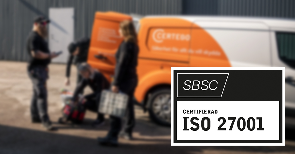 CERTEGO utvecklar arbetet med informationssäkerhet